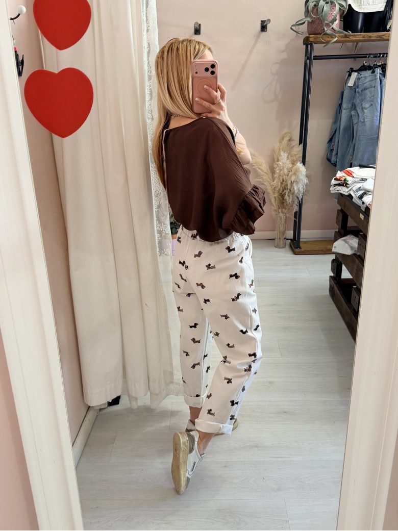 Pantaloni jeans bassotti