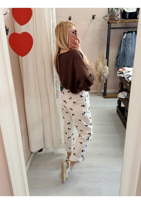 Pantaloni jeans bassotti