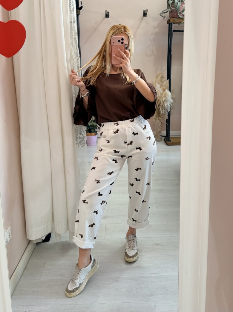 Pantaloni jeans bassotti