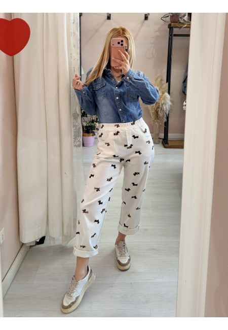 Pantaloni jeans bassotti