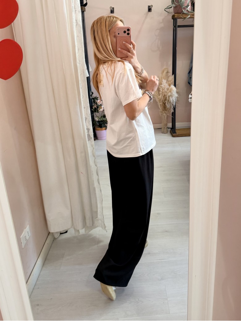 Maglia t shirt BASSOTTO occhiali e foulard