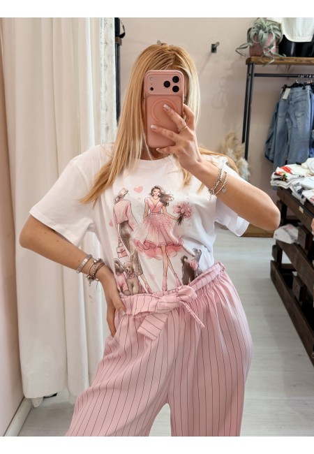 Maglia t shirt ragazze pink