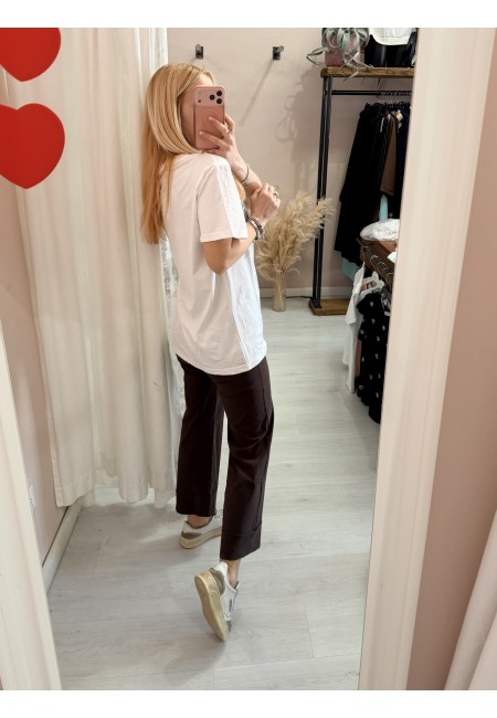 Maglia t shirt taschina leopardata