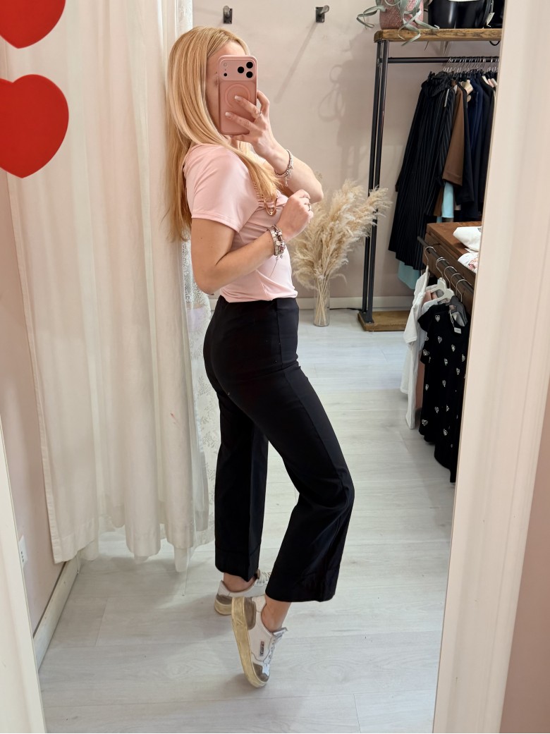 Pantaloni elastici LUISA neri