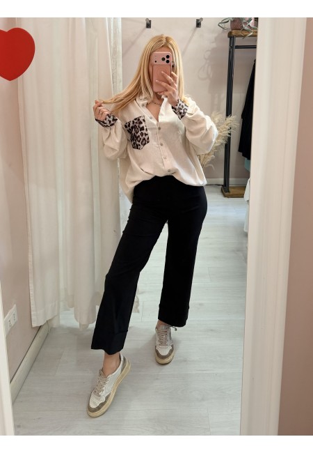 Pantaloni elastici LUISA neri