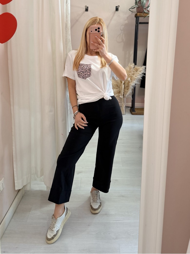 Pantaloni elastici LUISA neri