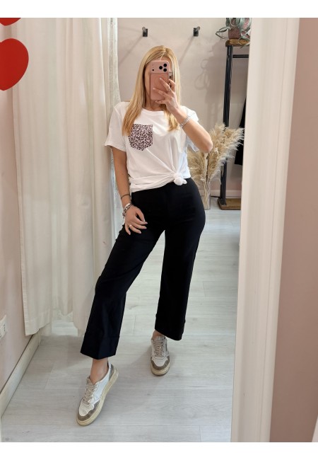 Pantaloni elastici LUISA neri