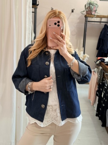 Giacchina simil blu jeans