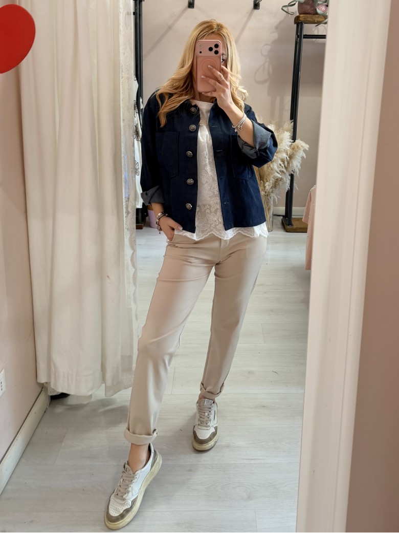 Giacchina simil blu jeans