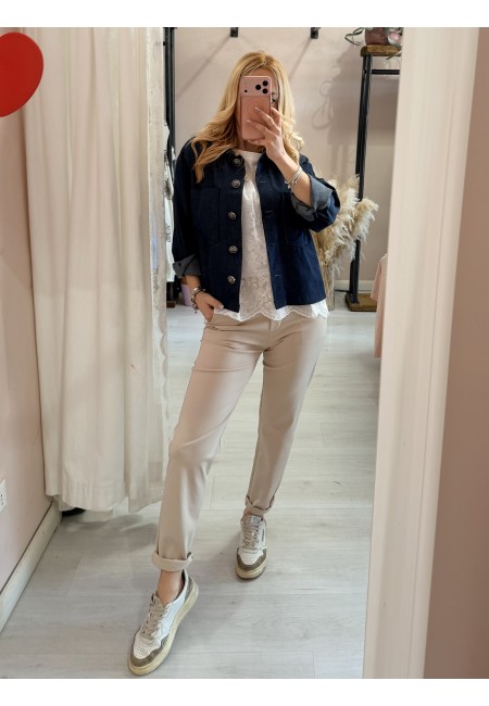 Giacchina simil blu jeans