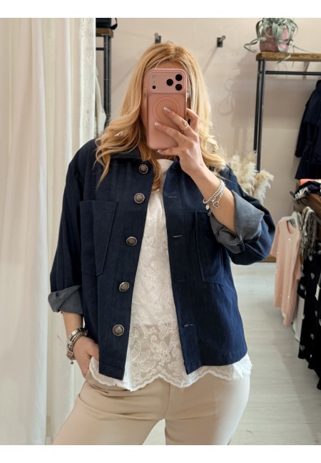 Giacchina simil blu jeans
