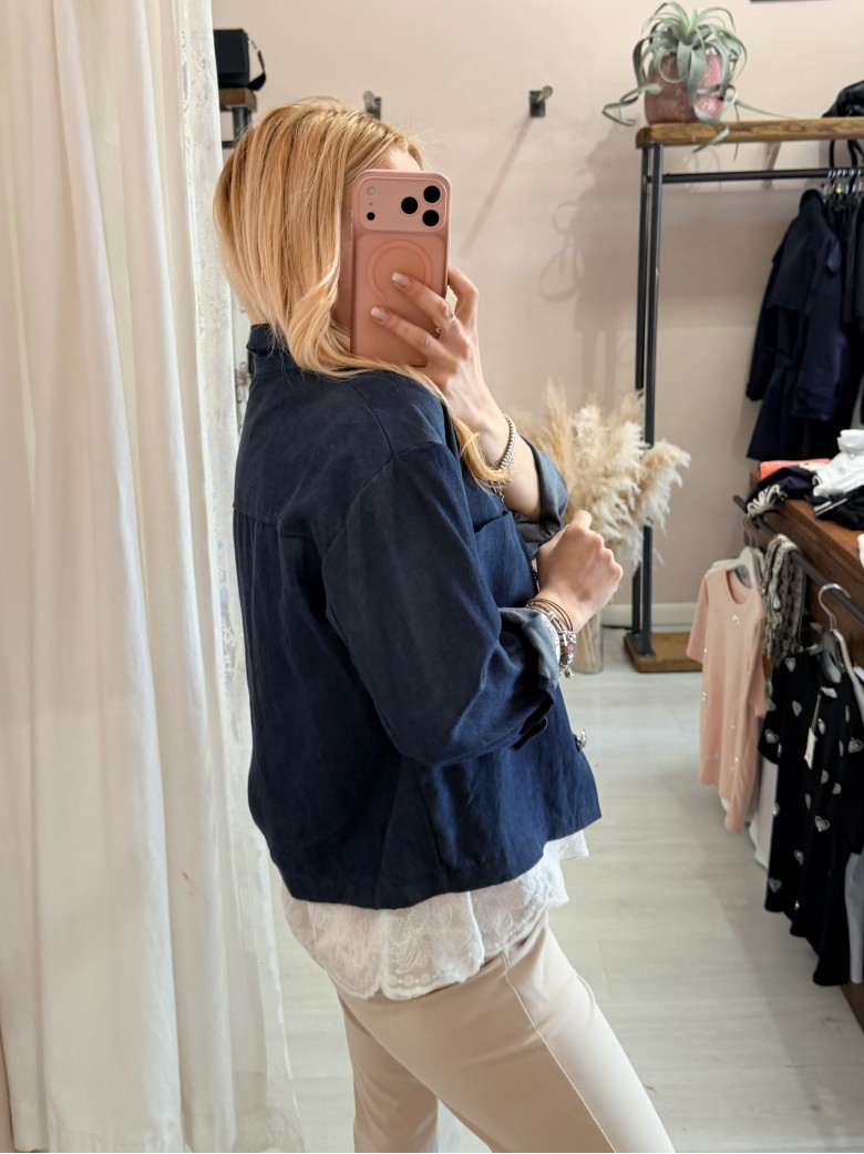 Giacchina simil blu jeans
