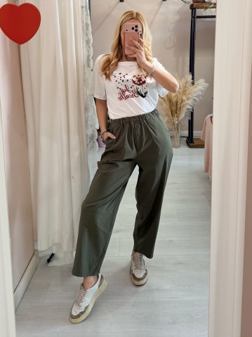 Pantaloni leggeri verdi 2