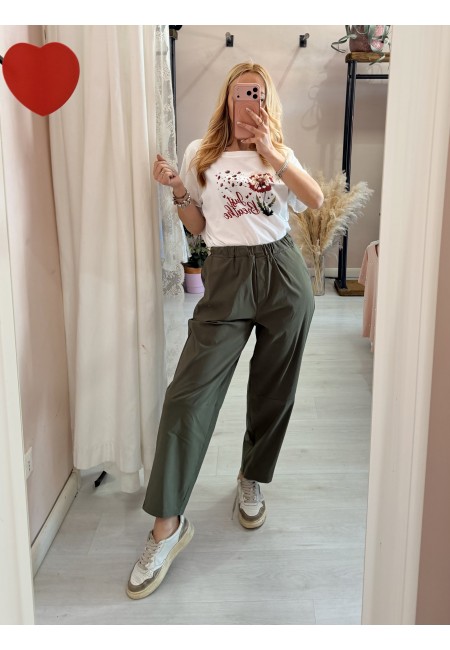 Pantaloni leggeri verdi