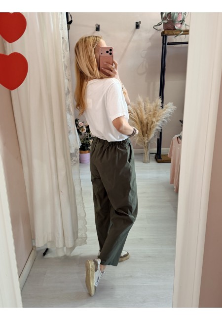 Pantaloni leggeri verdi