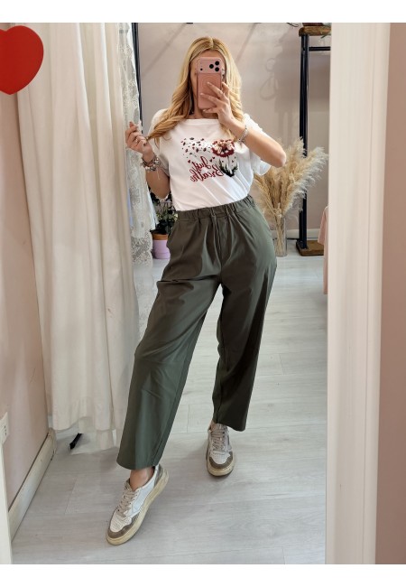 Pantaloni leggeri verdi