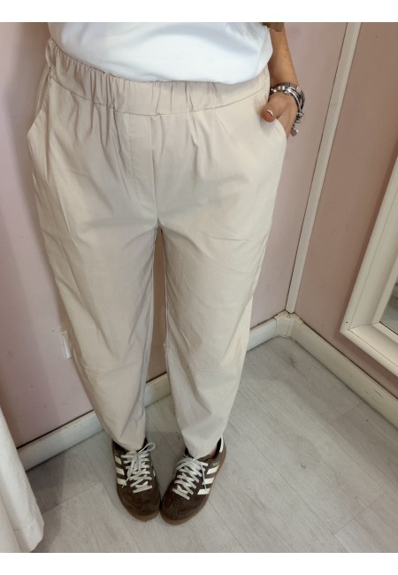 Pantaloni leggeri beige