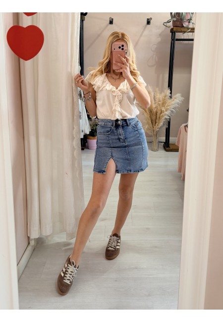 Gonna di jeans con spacchetto