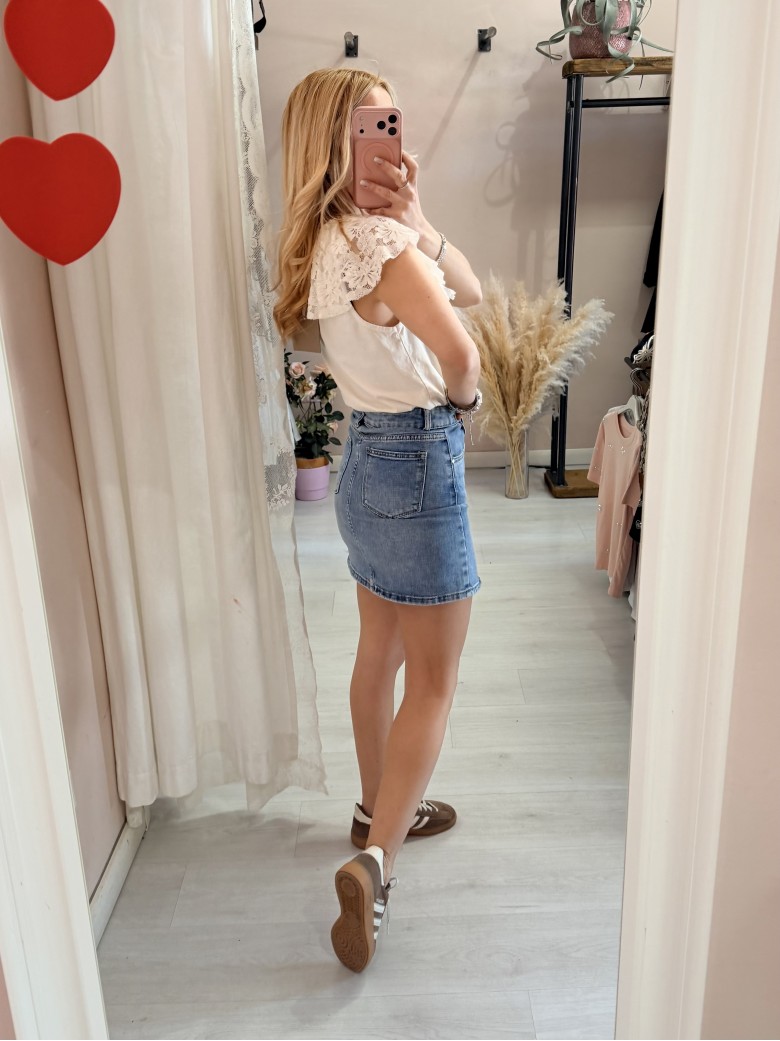 Gonna di jeans con spacchetto