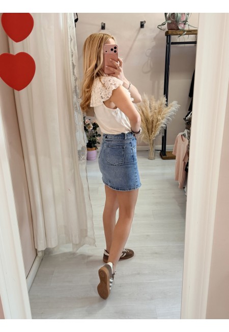 Gonna di jeans con spacchetto