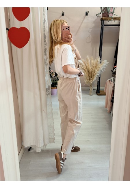 Pantaloni leggeri beige