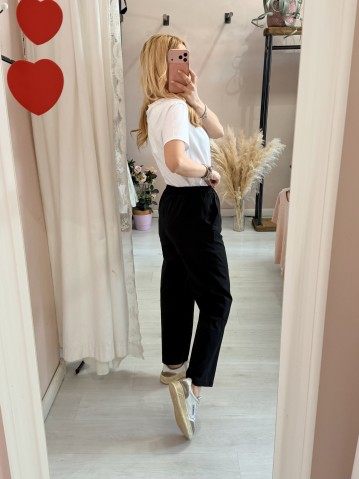 Pantaloni leggeri neri 2