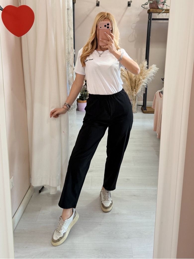 Pantaloni leggeri neri