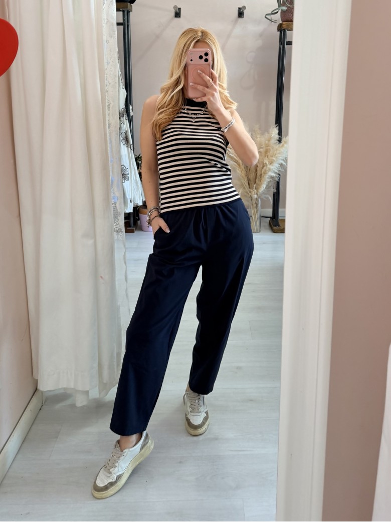 Pantaloni leggeri blu