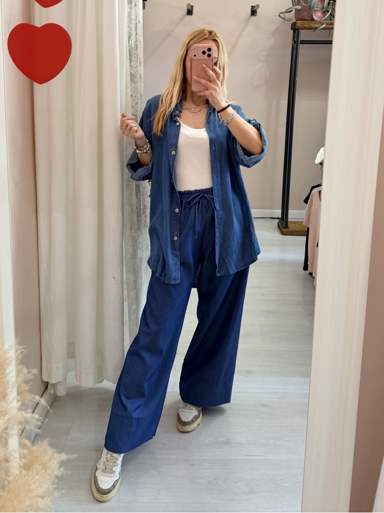 Camicia GINA morbida simil jeans