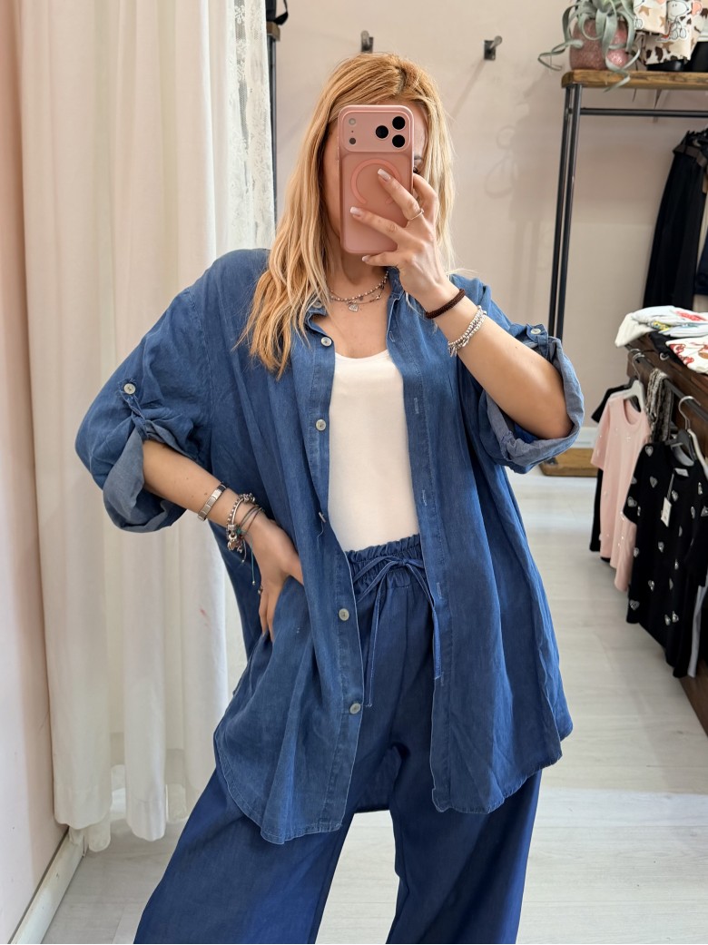 Camicia GINA morbida simil jeans