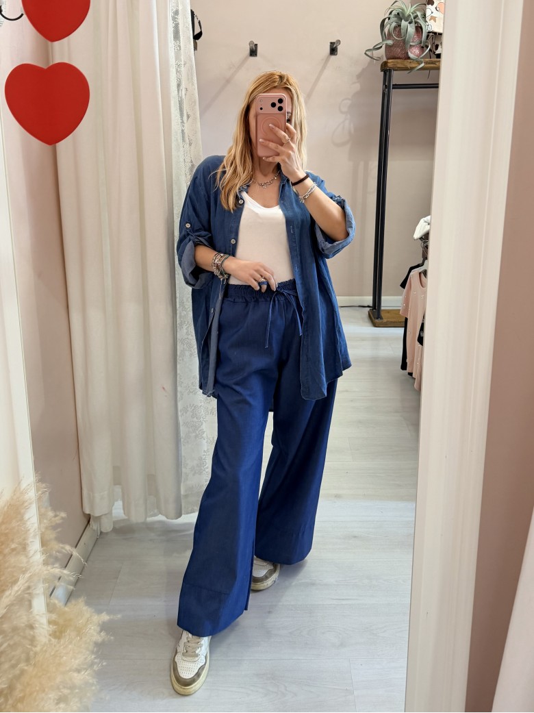 Camicia GINA morbida simil jeans