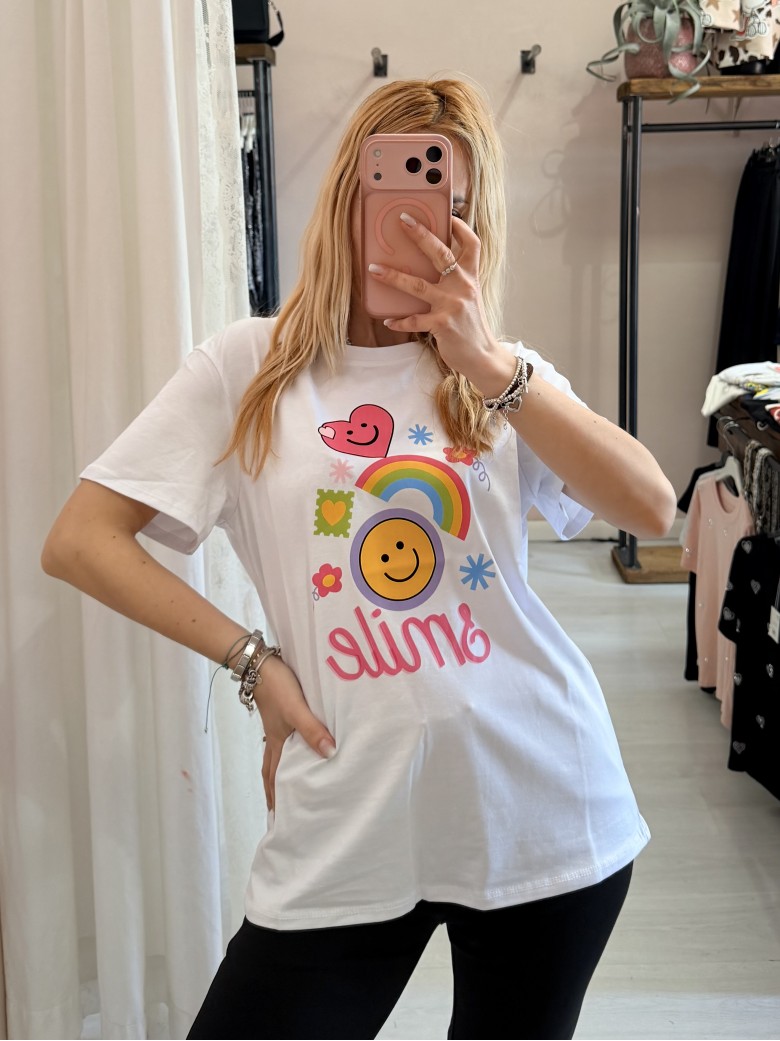 Maglia t shirt SMILE