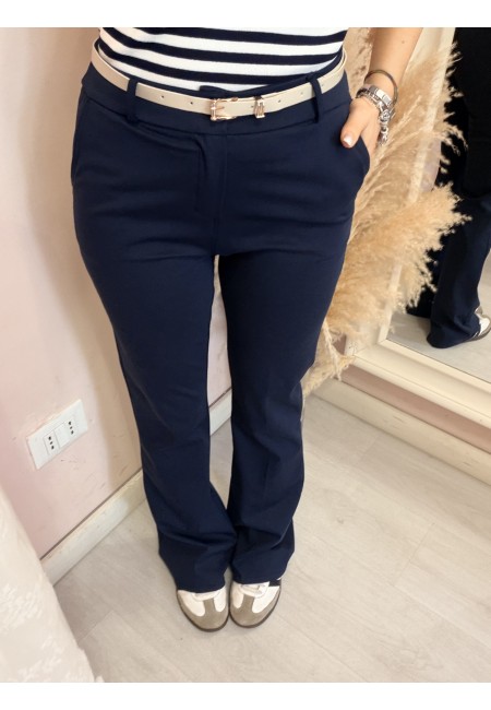 Pantaloni MERI a zampa blu