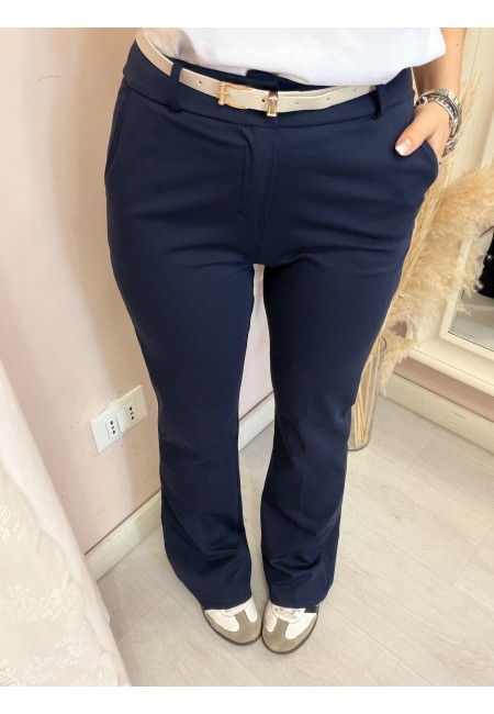 Pantaloni MERI a zampa blu