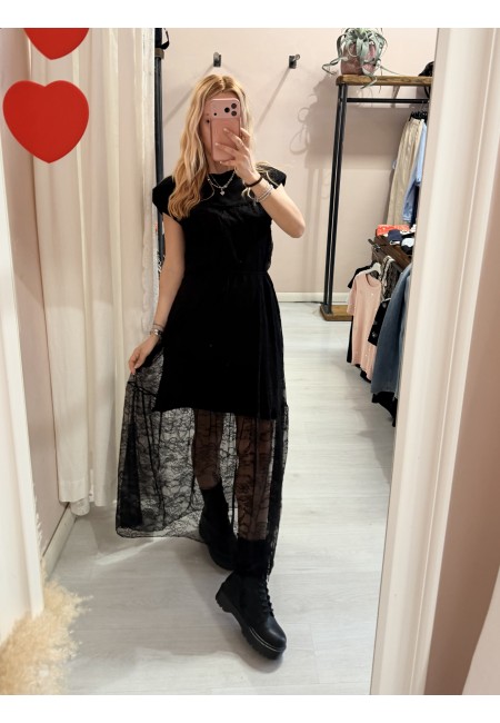 Vestito FIGO in pizzo nero