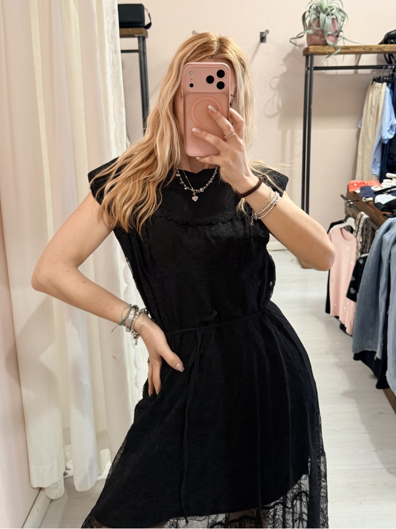 Vestito FIGO in pizzo nero