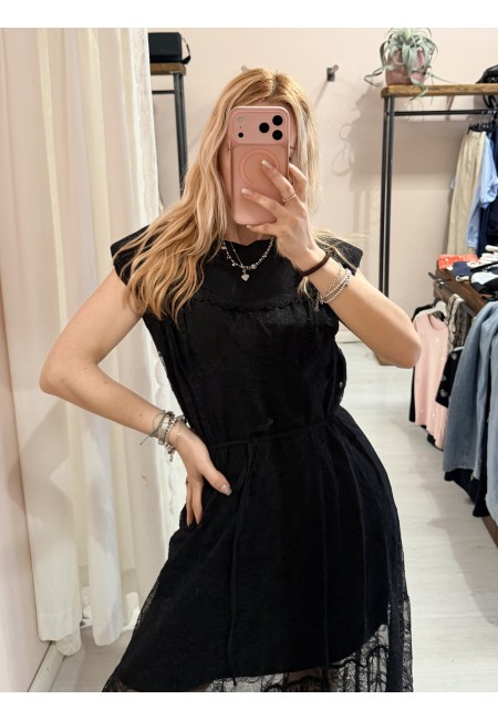 Vestito FIGO in pizzo nero