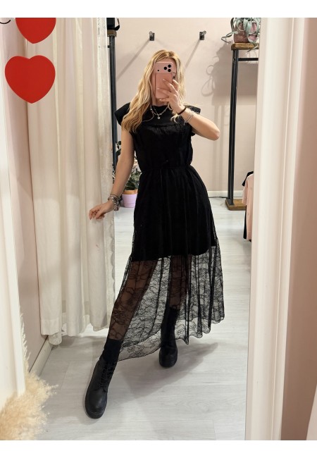 Vestito FIGO in pizzo nero