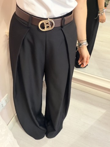 Pantaloni BEA larghi neri 2