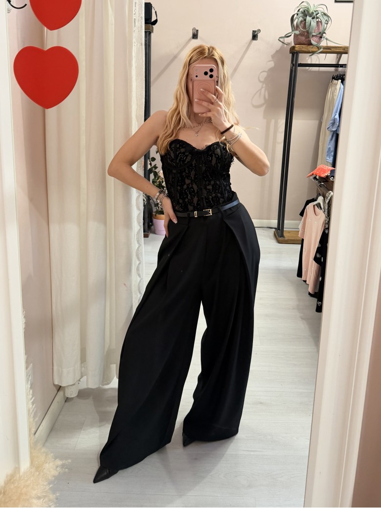 Pantaloni BEA larghi neri