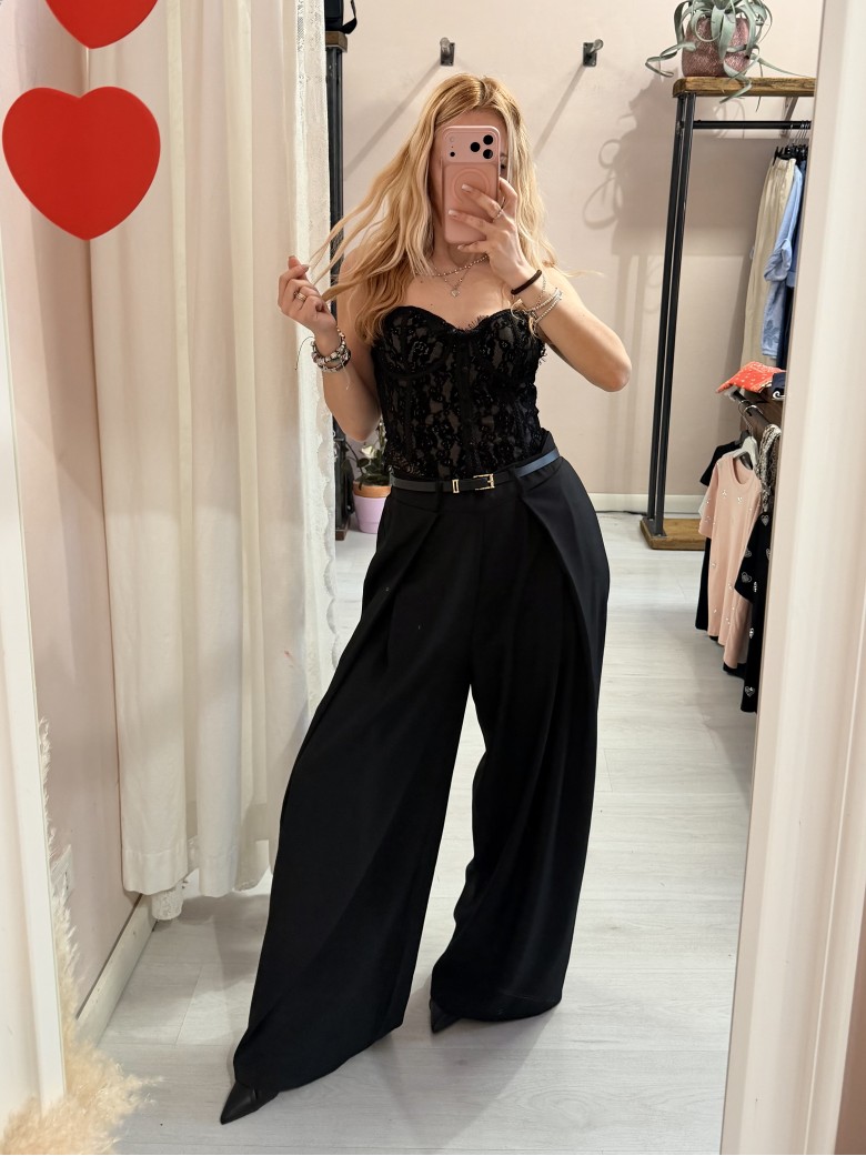 Pantaloni BEA larghi neri