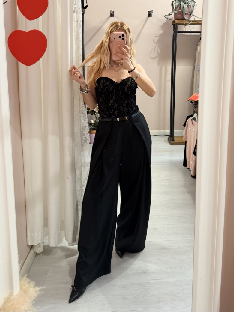 Pantaloni BEA larghi neri