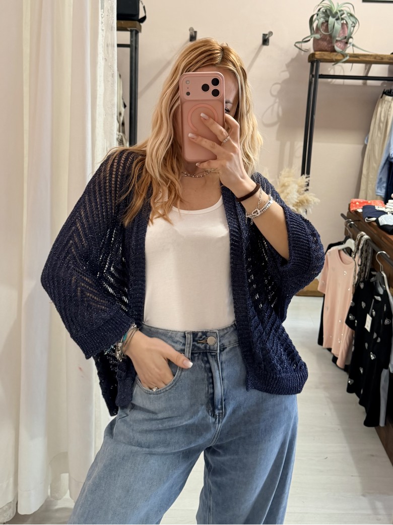 Giacchina cardigan LAURINA blu