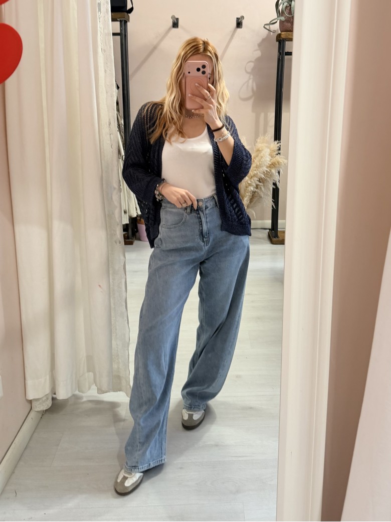 Giacchina cardigan LAURINA blu