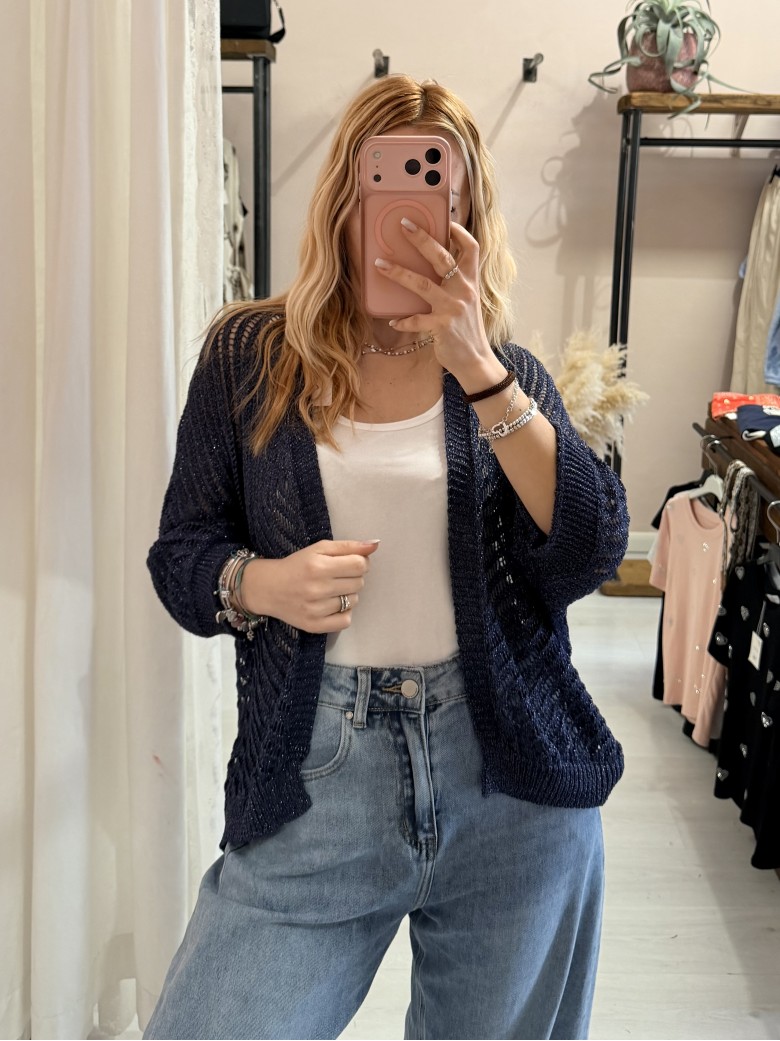 Giacchina cardigan LAURINA blu