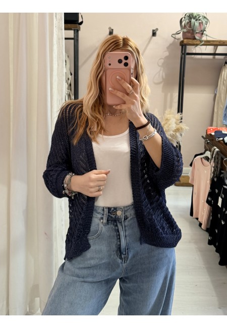 Giacchina cardigan LAURINA blu