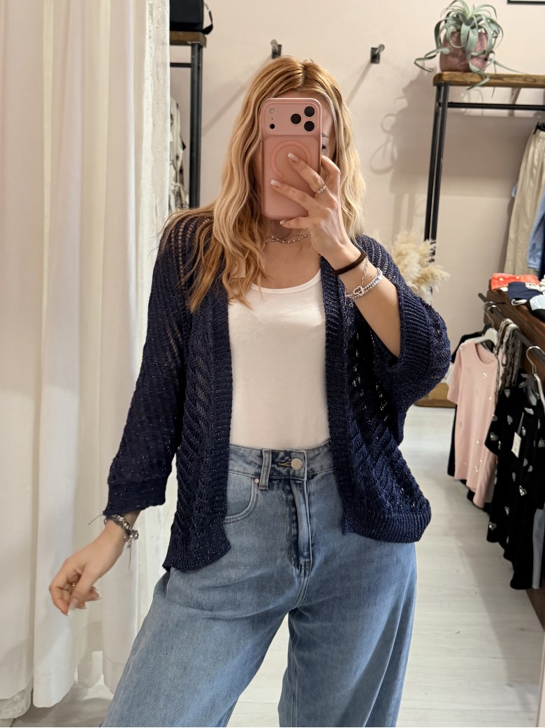 Giacchina cardigan LAURINA blu