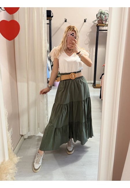 Maglia LUNA tulle scollo a v