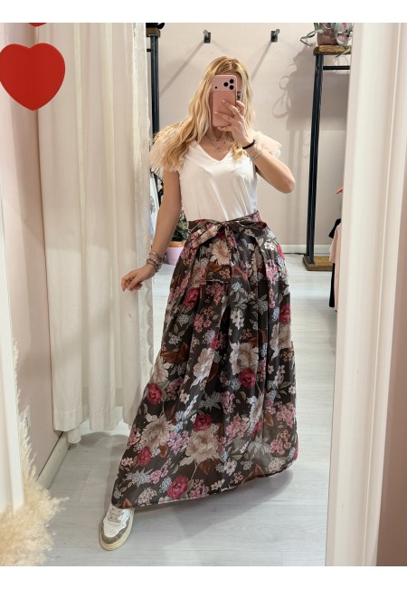 Maglia LUNA tulle scollo a v