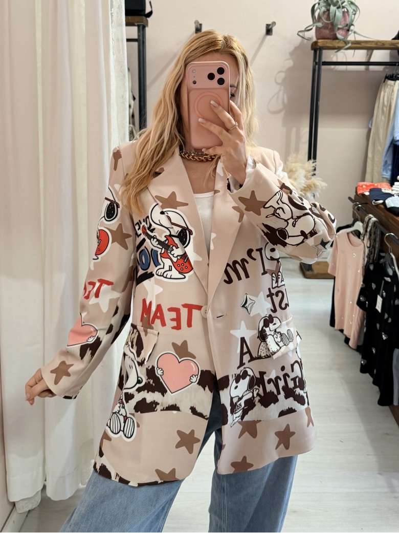 Blazer giacca snoopi
